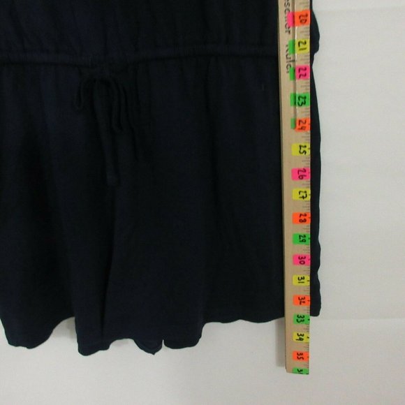 Aeropostal Romper XL Hawaiian Blue Cami Button Romper tie waist women's XL $39 - Picture 4 of 9
